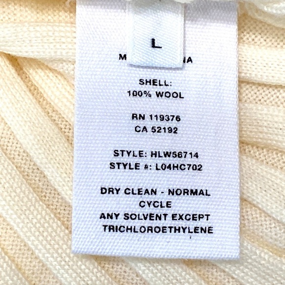 Helmut Lang Fine Ribbed Wool Crewneck Sweater Top Size Large - Picture 6 of 7